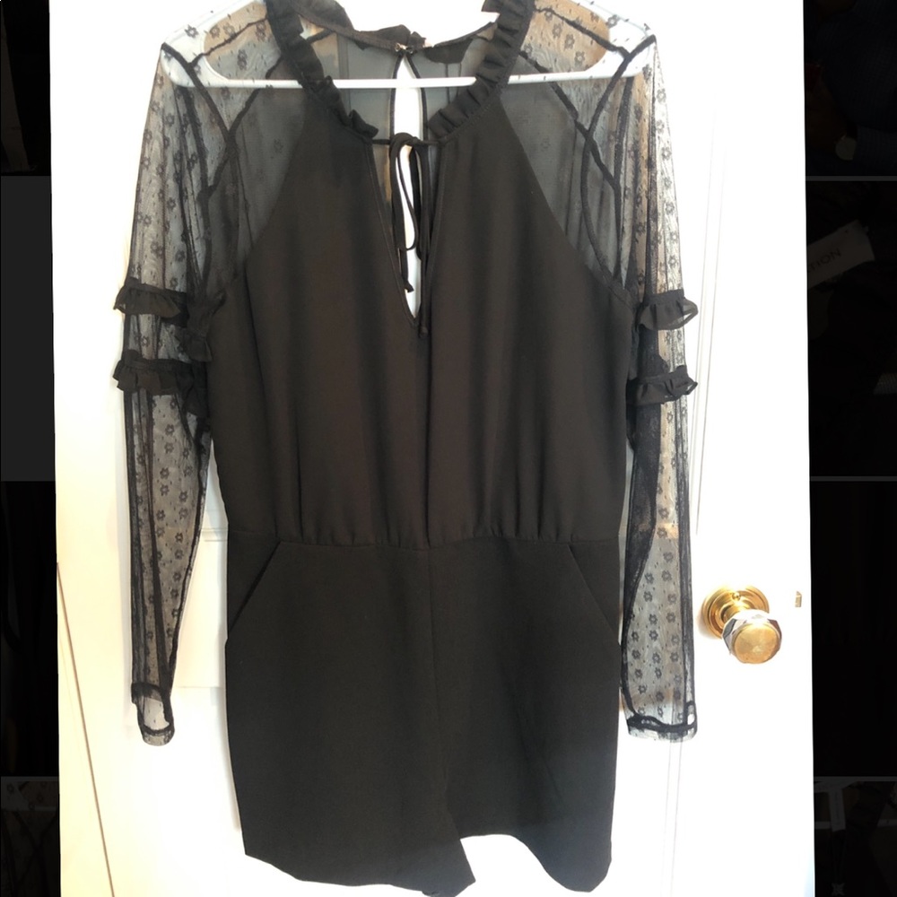 BCBG Black Romper